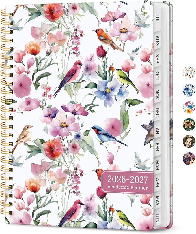 Planner 2026-2027, Academic Year Monthly and Weekly Calendar Planner, Jul 2026 by Taja