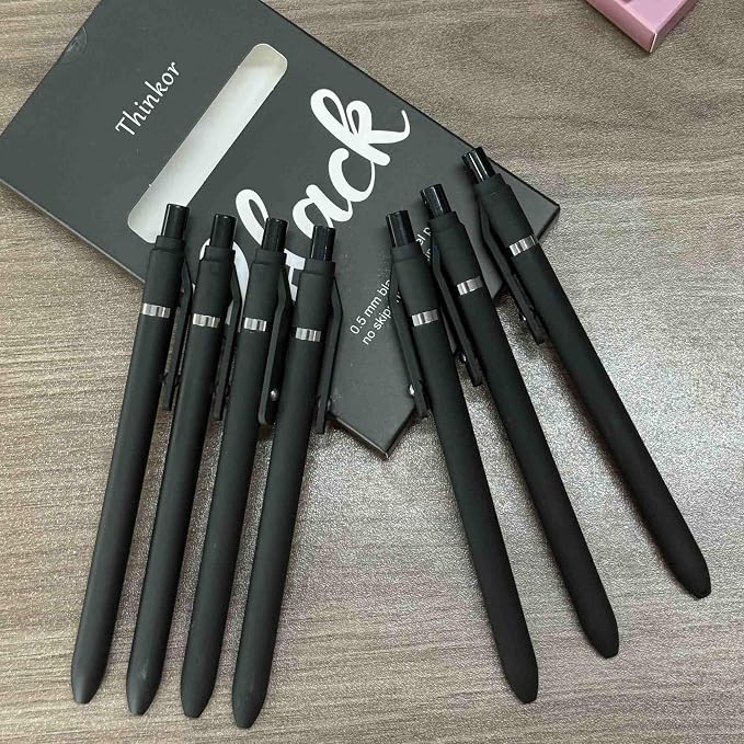 thinkor Gel Pens Black Ink, Cute Office School Supplies Gifts - Image 6