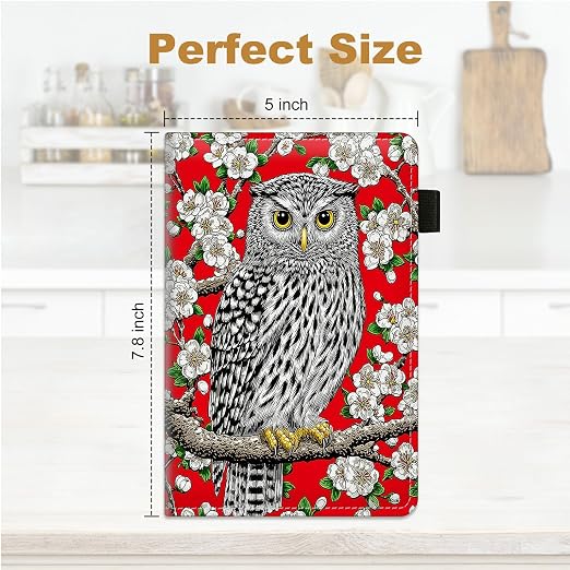 Owl White Flowers Cute Server Book - Image 2