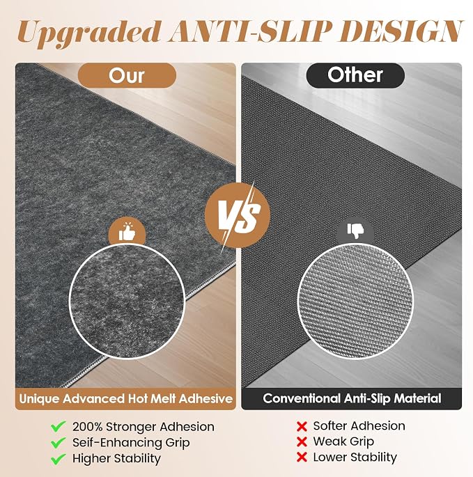 Office Chair Mat for Hardwood Tile Floor, Machine Washable Office Area Carpet - Image 6