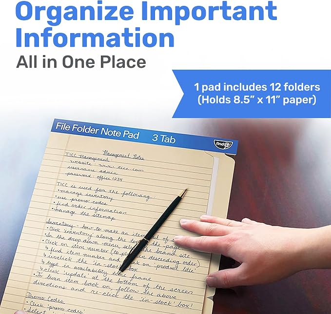Find It File Folder Notepad - Image 2