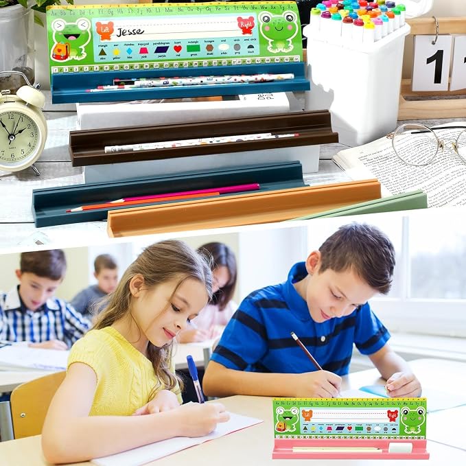 Jetec 24 Pcs Classroom Desk Name Plates Holder Index Cards Storage Classroom - Image 4