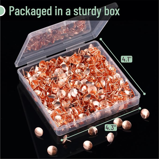 Mr. Pen- Thumb Tack, 500 Pack, Rose Gold, Flat Push Pins Bulk | Metal Roundness - Image 5