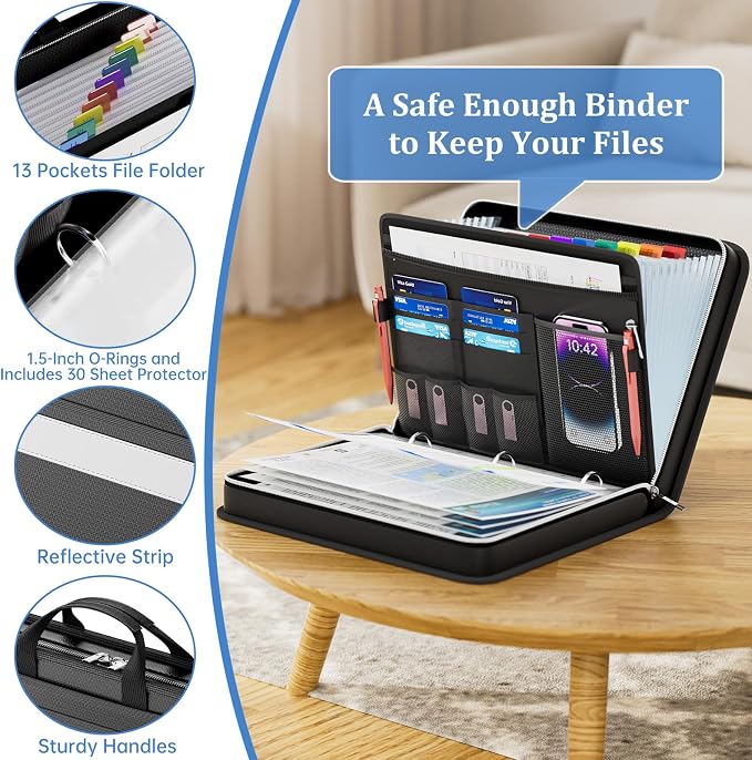 DocSafe File Organizer Zipper Binder - Image 5