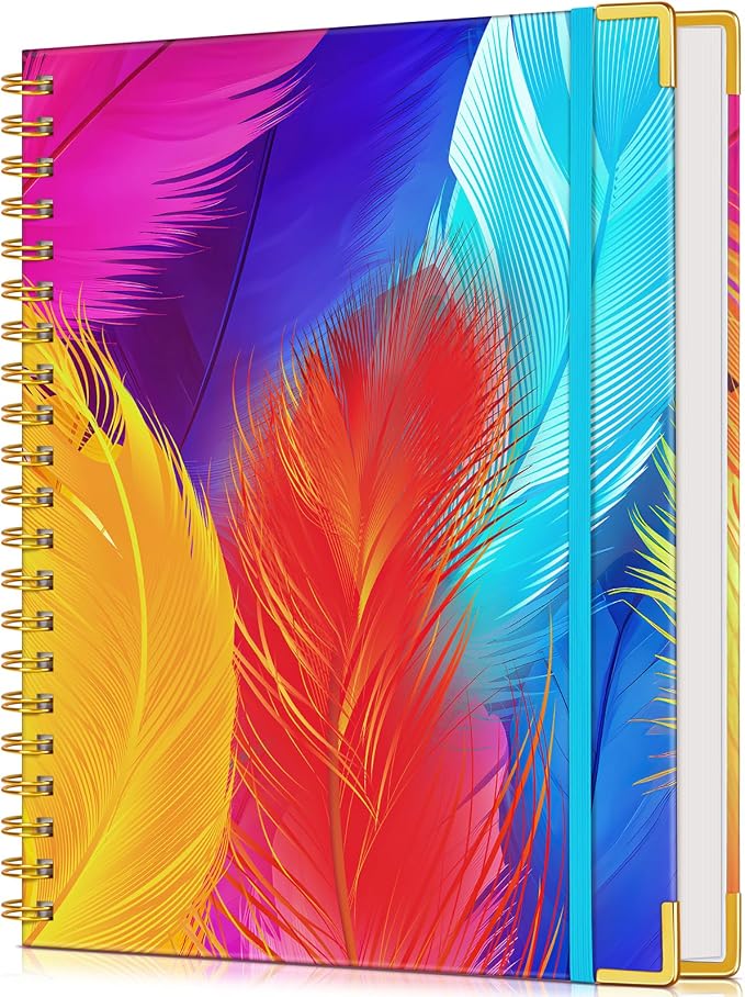 Lined Spiral Notebook Journal for Women, 150 Pages Cute Notebooks 5.75” x 8.38” by UEBZFOCS