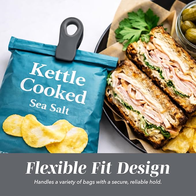 COOK WITH COLOR Bag Clips with Magnet- Food, Bag Clips - Image 4