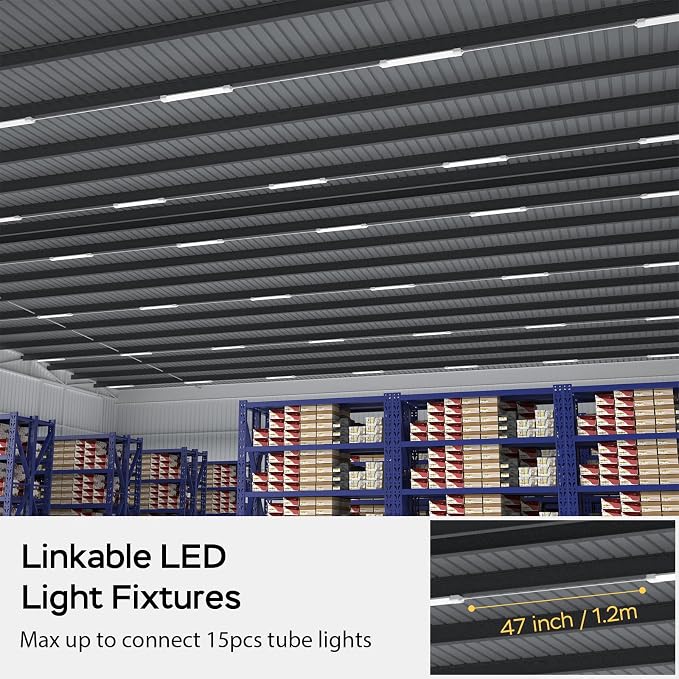 Modlicht Plug in Light Fixture, 4FT Linkable 5000K Plug-in Ceiling Lights - Image 6