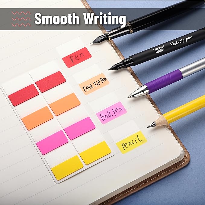 Mr. Pen- Sticky Index Tabs, 240 Pcs, Colorful Sticky Tabs for Notebooks, Page Markers, Page Tabs for Binders, Page Tabs Sticky Tabs for Books, Notebook Tabs, Book Sticky Tabs for Notebooks-DeskLoop Office