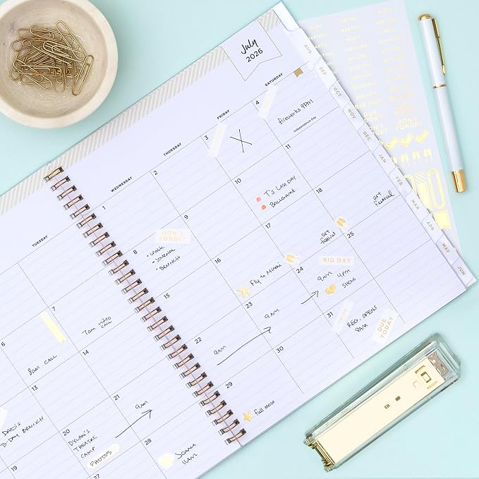 Blue Sky Day Designer 2026-2027 Monthly Academic Year Planner Calendar - Image 2