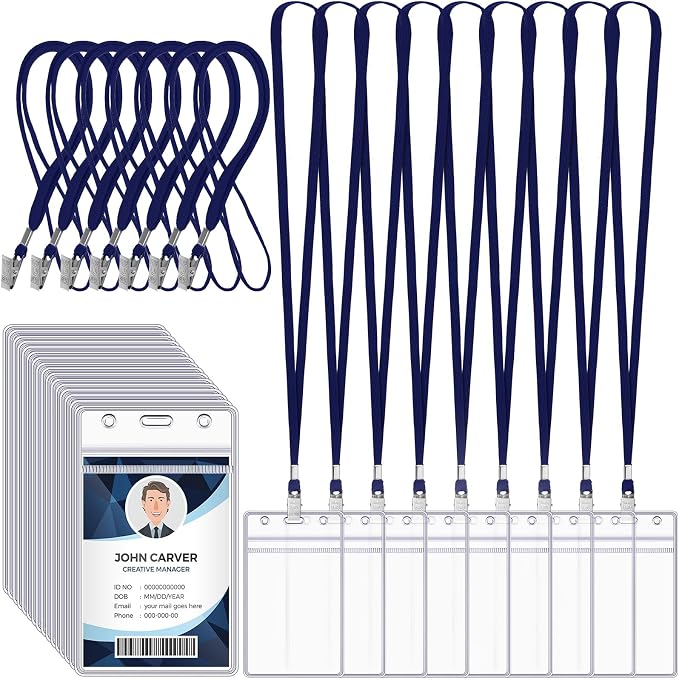 Marspark 100 Pcs ID Badge Holder by Marspark