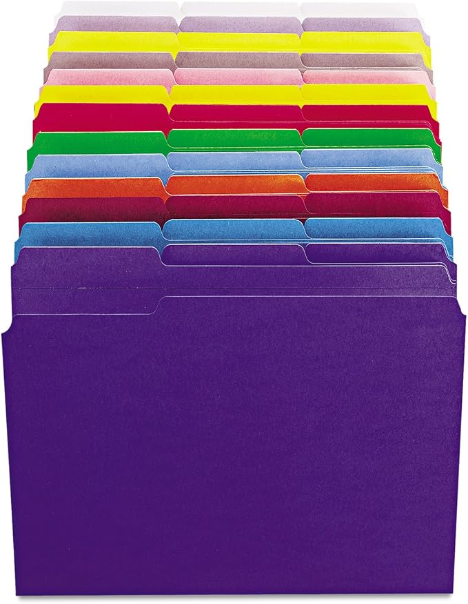 Smead File Folder, Reinforced 1/3-Cut Tab, Letter Size, 100 per Box - Image 6