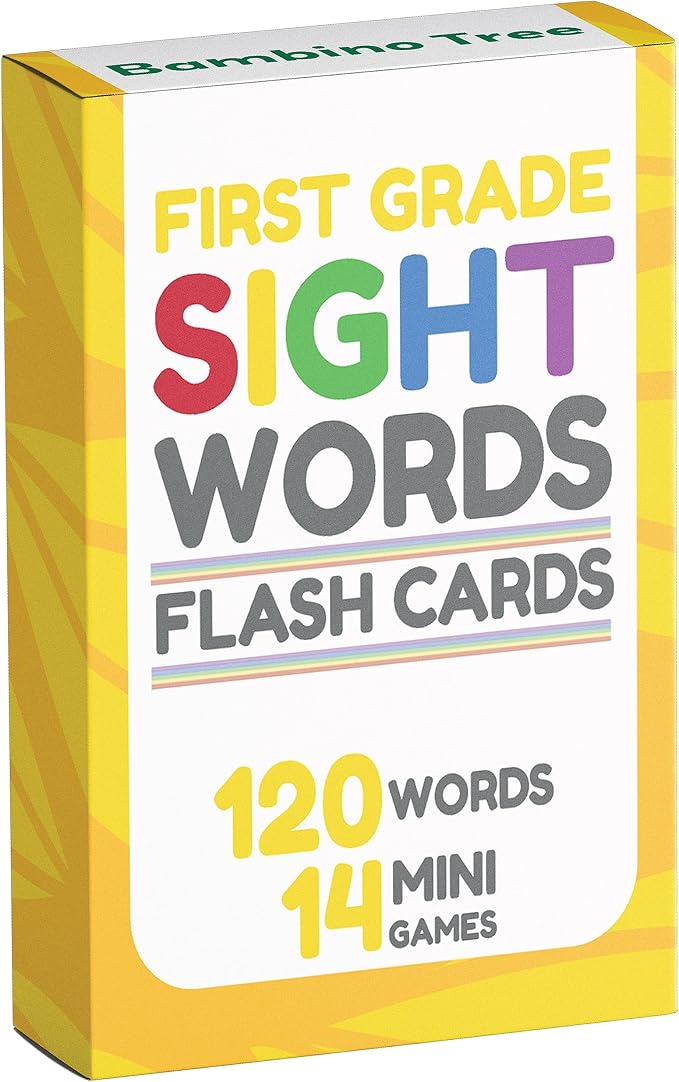 Sight Words Flash Cards 1st Grade by TheBambinoTree