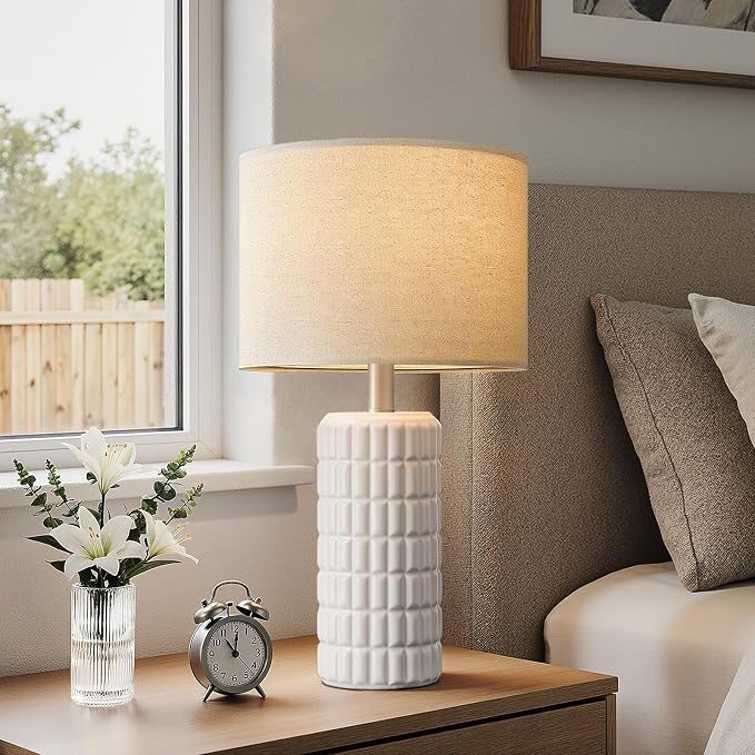 Seealle 23" Modern Ceramic Table Lamps Set of 2 - Image 3