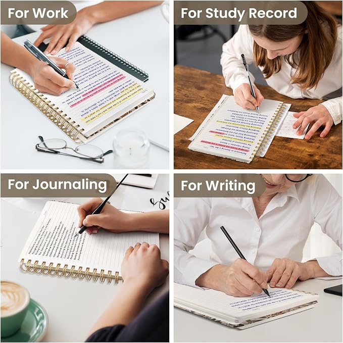 Lined Spiral Notebook Journal for Work, 300 Pages Thick B5 College Ruled - Image 7