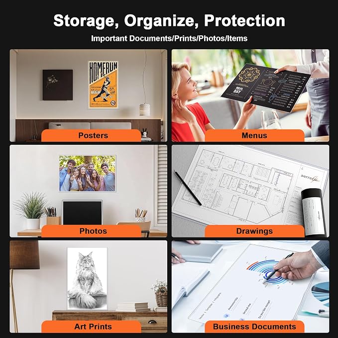 Ndsox 5 Pack 11" x 17" Rigid Print Protectors - Image 3