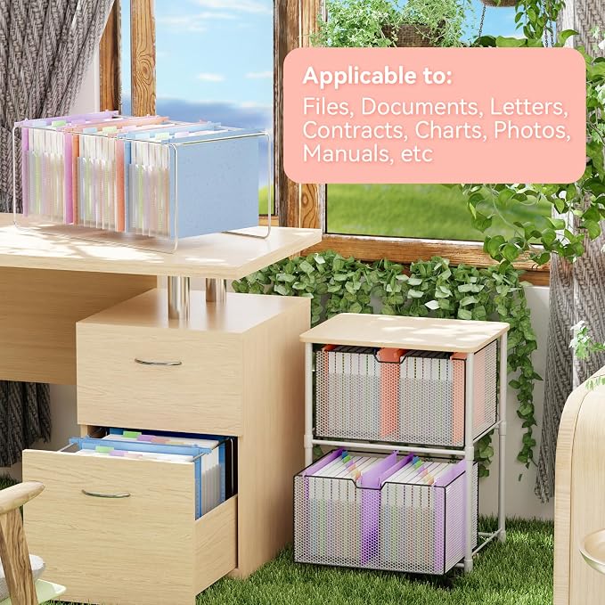 ANSOOK Hanging File Folders Letter Size, 7 Accordion Pockets, Expandable File - Image 5