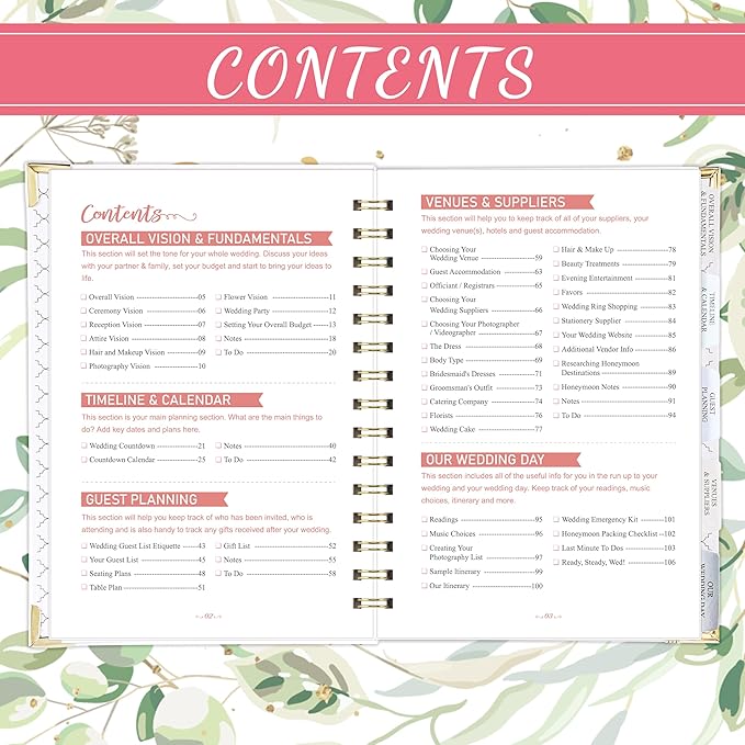 Artan Wedding Planner Book and Organizer - Image 5