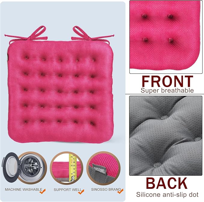 SINOSSO Excellent Support Effect Office Chair Cushion 1 Pack, Luxury Air Mesh - Image 3