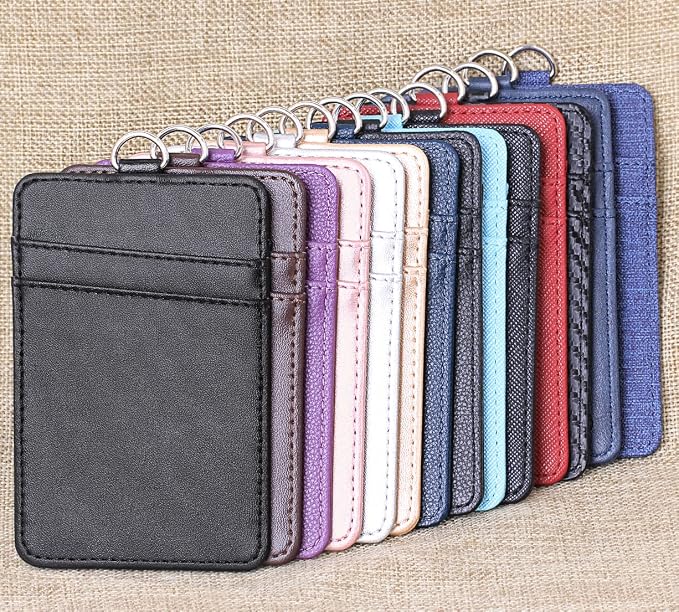 Leather Badge Holder and Adjustable Retractable Lanyards, Quick Release Buckle - Image 7