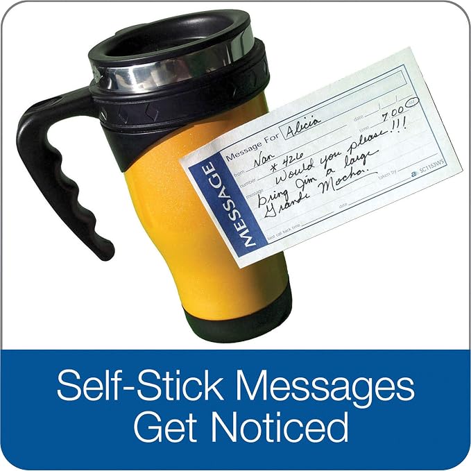 Adams Write 'N Stick Message Pad, Carbonless, 5-1/4" x 11", 200 Sets per Book - Image 2