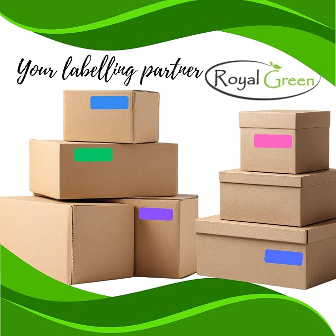 Royal Green Write-On Color Coding Labels 3x1 Inch – 80 Pack Rectangular - Image 3