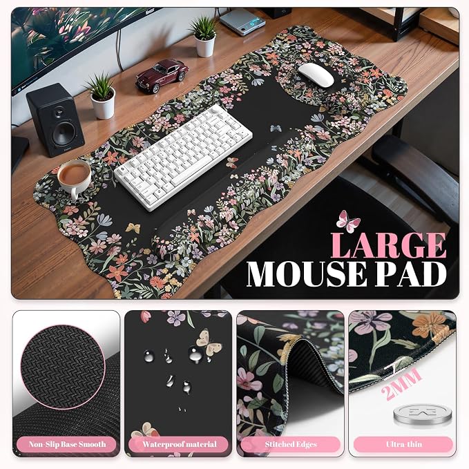 iCasso Desk Mat Set, Large Mouse Pad - Image 2