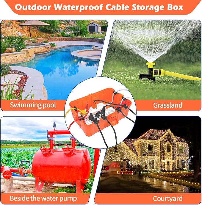 Hrensaw Large Outdoor Electrical Box, IP54 Waterproof Outdoor Outlet Covers - Image 7