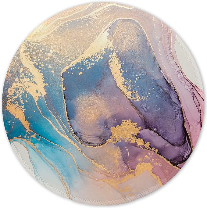 ITNRSIIET Round Mouse Pad with Stitched Edge Premium-Textured Waterproof by +ITNRSIIET