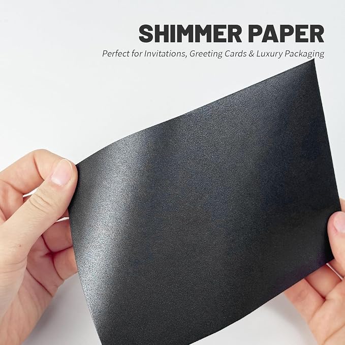 50 PCS 4x6 Pearl Black Envelopes - Image 4