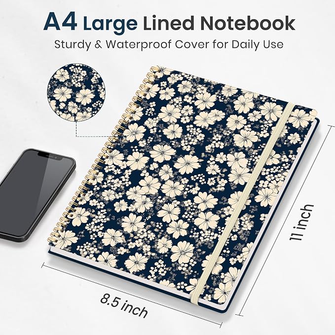 Taja Large Spiral Lined Journal - Image 5