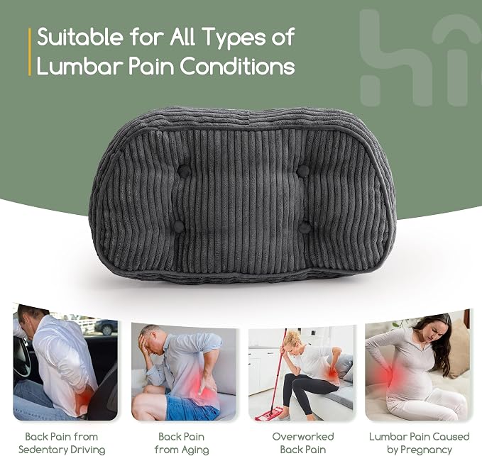 HIGOGOGO Lumbar Support Pillow for Recliner Chair/Accent Chair/Couch/Office - Image 6