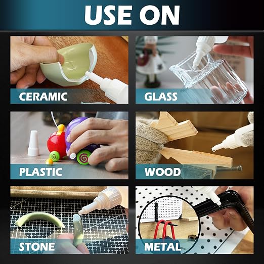 Super Glue Liquid, Instant Clear Cyanoacrylate Medium Thin Viscosity Adhesive - Image 3