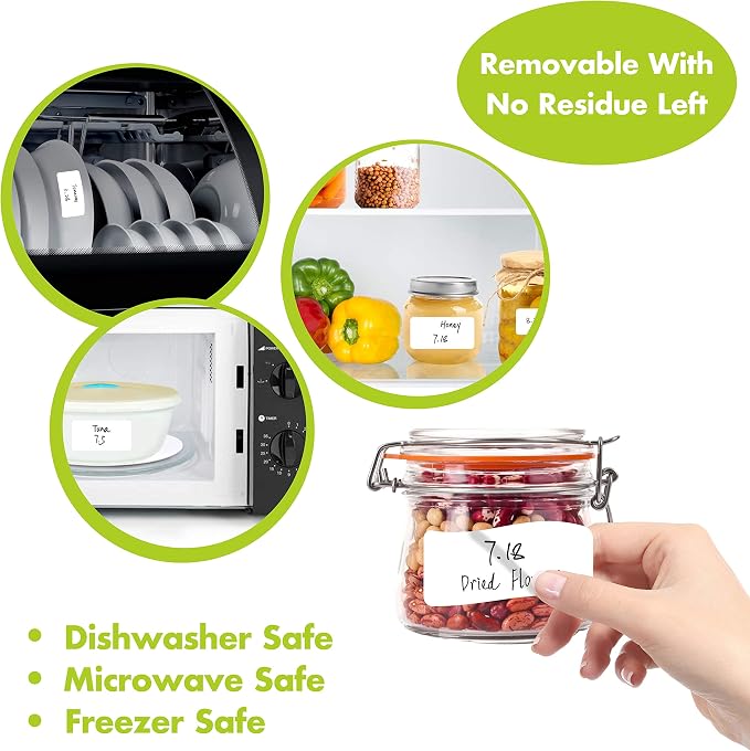 120 Large Size Removable Customizable Blank Labels, Water/Oil/Tear Resistant - Image 3