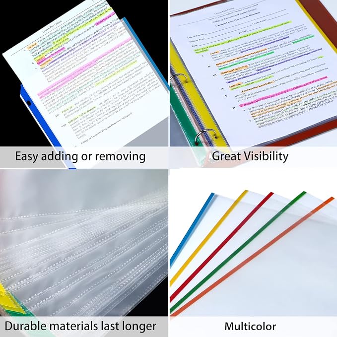 Sheet Protectors, Aipker Plastic Page Protectors - Image 2