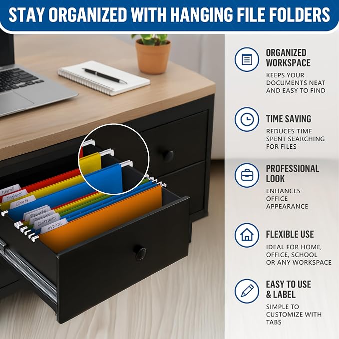 30 Pack Hanging File Folders Letter Size - Image 3