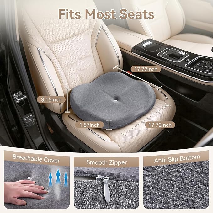 Memory Foam Seat Cushion with Pressure Relief - Image 6