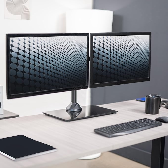 VIVO Freestanding Dual Monitor Stand - Image 2