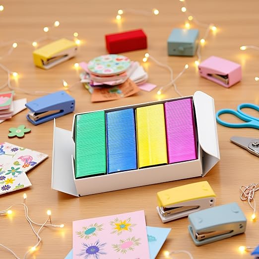 Mini Color Staples DIY Shop Stapler Refills Standard Book Staples Office Office - Image 4