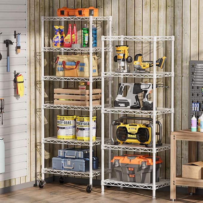 SINGAYE 5 Small Wire Shelves Kitchen Pantry Close Home Organizers and Storage - Image 2
