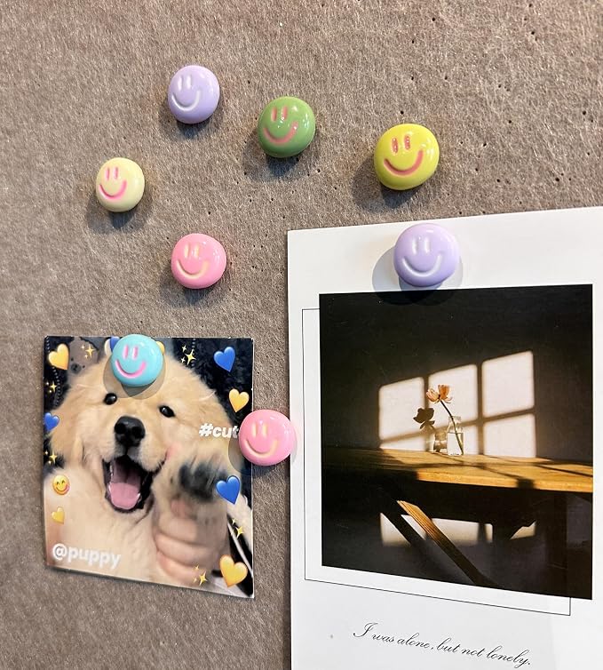 Smiley Face Decorative Push Pins, Cute Bulletin Board Push Pins, Thumbtacks - Image 7