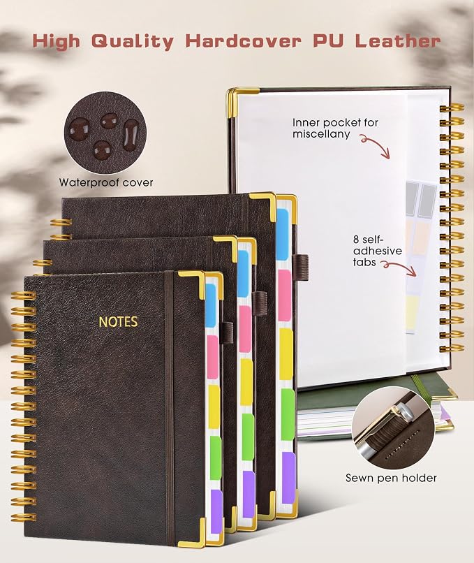 Hardcover Spiral Notebook 8.5"x11" Journal - Image 3