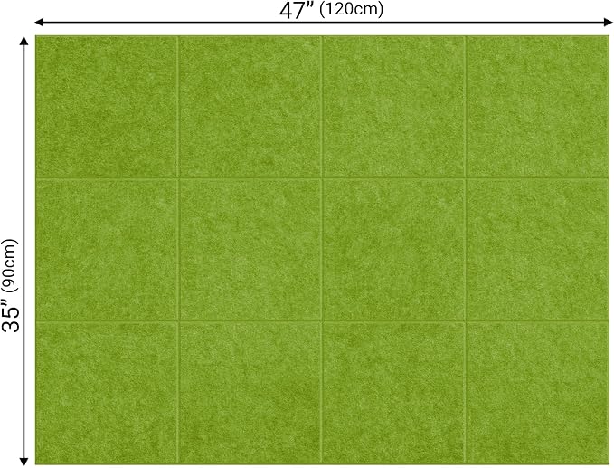 AKTOP Cork Board Bulletin Board 47"x35", 12 Pack Removable Felt Cork Board Tiles - Image 4