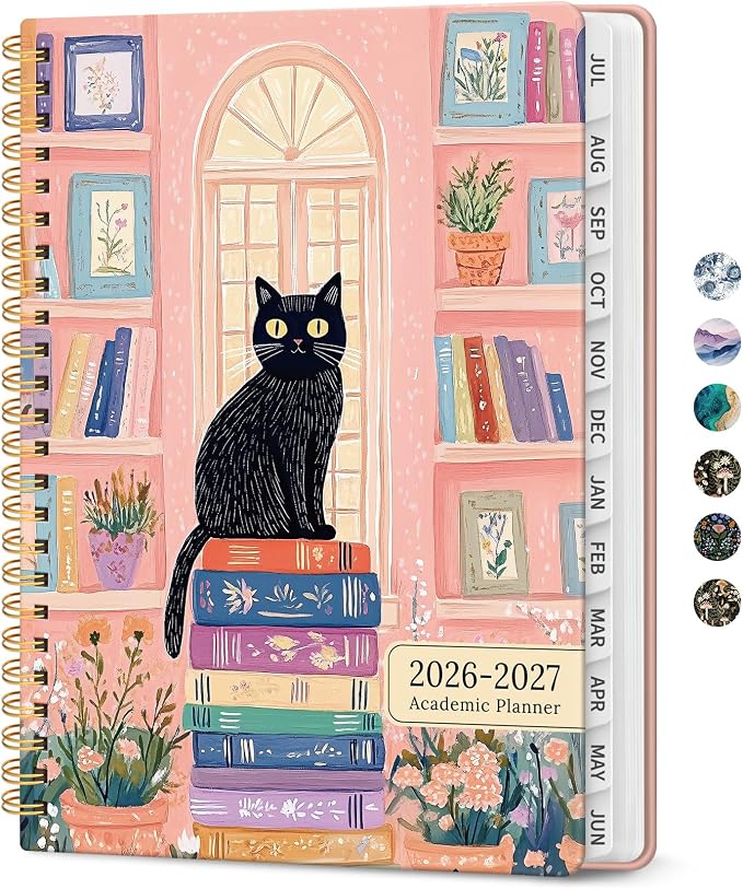 Planner 2026-2027, Academic Monthly and Weekly Calendar Planner by Taja