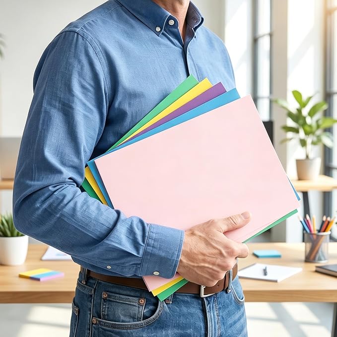 SUNEE Two Pocket Folders, 25 Pack File Folders - Image 6