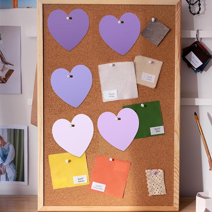 150 Pcs Purple Note Cards Heart Index Cards 3x3 Blank Index Cards Colors Study - Image 6