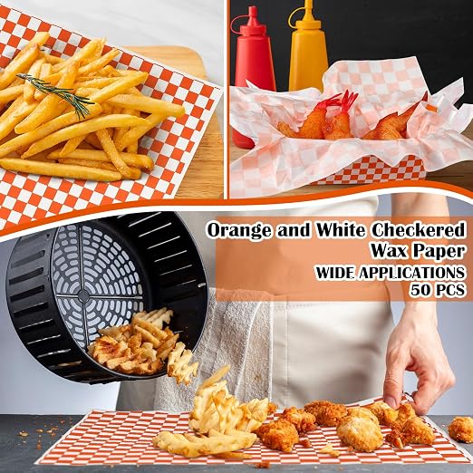Geosar 100 Pcs Gingham Party Supplies Disposable Paper Food Trays Bulk - Image 4