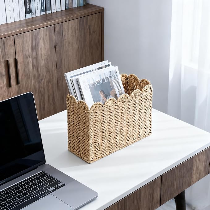 Paper Rope Magazine Holder for Floor - Image 6