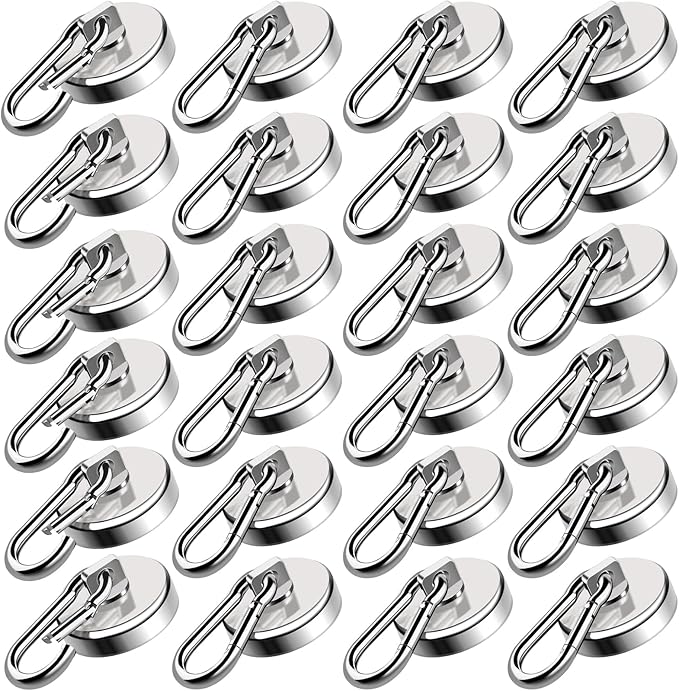 E BAVITE Carabiner Magnetic Hooks, 110LBS Strong Magnet Hook Heavy Duty by EBAVITE
