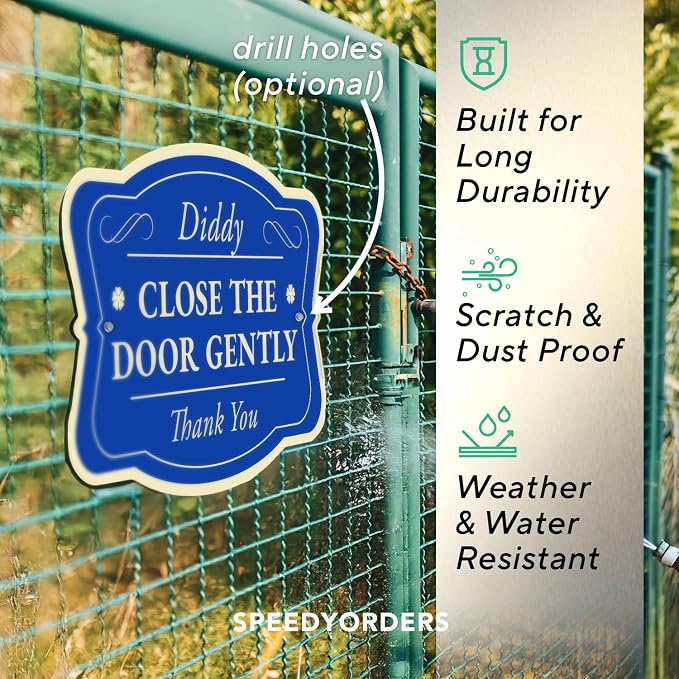 Custom Decorative Outdoor Metal Sign, Personalized Aluminum Driveway Sign - Image 6