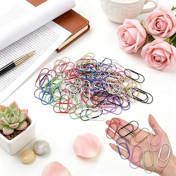 32 Pcs Multicolor Jumbo Paper Clips, 2 Inch Smooth Finish Large Paper Clips | - Image 3